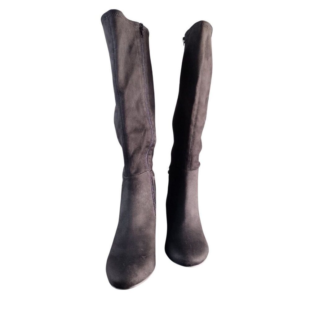 CHARTER CLUB Womens Black Jaccque Almond Toe Block‎ Heel Riding Boot Size 10 NIB